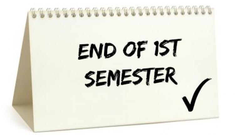 End of Semester Schedule